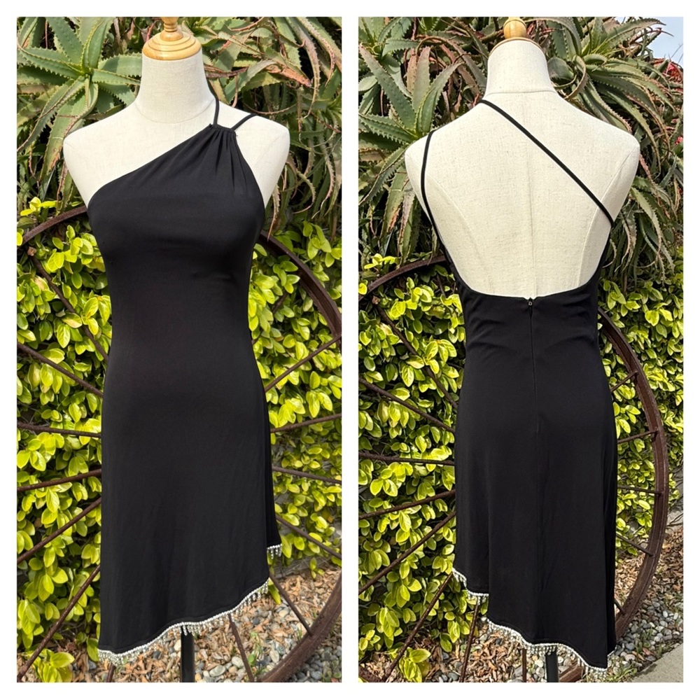 Nicole Bakti 90s vintage one shoulder dress